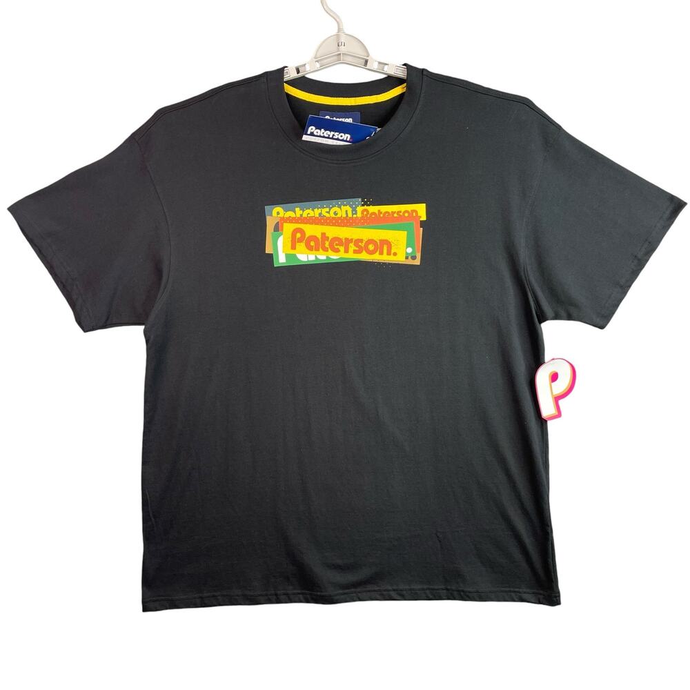 Paterson Bar Logo Made for Play Mens T-Shirt Size XL Black